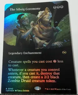 The Sibsig Ceremony FOIL EN NM/M Extended art border pack fresh 0340 - Image 1