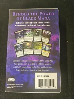 MTG MAGIC THE GATHERING COMMANDER COLLECTION BLACK FACTORY SEALED! - Image 2