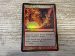 1x FOIL Explosive Impact - Return to Ravnica - NM - Eng - OOP MTG Direct Damage - Image 1