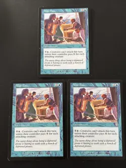3x War Tax Mercadian Masques LP MAGIC MTG - Image 1