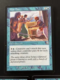 3x War Tax Mercadian Masques LP MAGIC MTG - Image 2