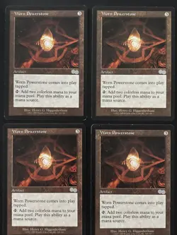4x Worn Powerstone, MTG Magic LP Urza’s Saga - Image 1