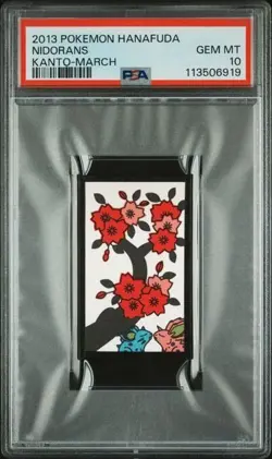 PSA 10 - 2013 Pokemon Hanafuda NIDORANS Kanto-March (6919) - Image 1