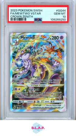 MEWTWO VSTAR POKEMON GG44/GG70 2023 CROWN ZENITH - ENGLISCH PSA 10 - Image 1