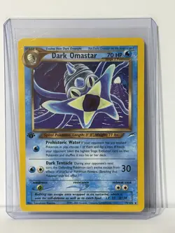 Pokemon Dark Omastar Neo Destiny 19/105 1st Edition Non-Holo Card NM - Image 1