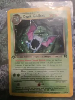 Pokemon Dark Golbat Holo Rare First Edition 7/82 - Image 1