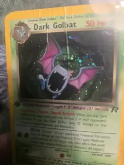 Pokemon Dark Golbat Holo Rare First Edition 7/82 - Image 3