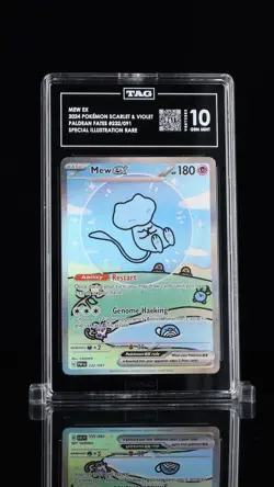 Bubble Mew ex 232/091 SIR Pokemon Paldean Fates TAG 10 Gem Mint 961 SCORE - Image 1