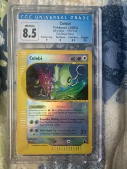2003 Pokemon Skyridge Celebi 145/144 Reverse Holo CGC 8.5 - Image 1