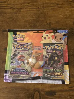 Pokemon Back to School Eevee Eraser 2 Pack Blister Evolving Skies - Image 1