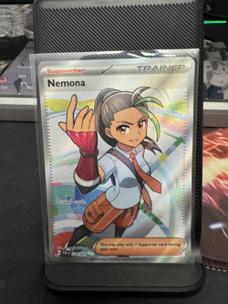 Nemona 229/091 Paldean Fates (PAF) NM Full Art Pokemon Card - Image 1