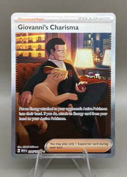 Pokemon - Giovanni's Charisma - 204/165 - SV: Scarlet & Violet 151 - Image 1