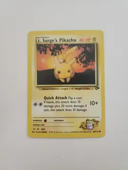 Lt. Surge's Pikachu 84/132 Unlimited (Pokemon TGC) MP - Image 1
