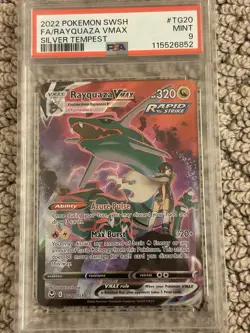 Pokemon Rayquaza VMAX TG20 Silver Tempest Trainer Gallery PSA 9 - Image 3