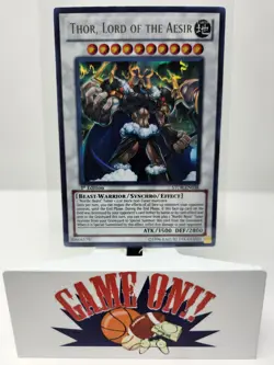 YuGiOh Thor, Lord of the Aesir STOR-EN038 1st Edition Ultra Rare LP - Image 1