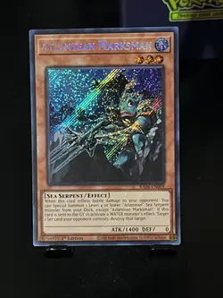 Yu-Gi-Oh! Atlantean Marksman 1st Edition Secret Rare RA04-EN009 - Image 1