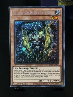 Yugioh! Atlantean Heavy Infantry - RA04-EN010 - Secret Rare - 1st Edition - Image 1