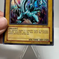 Blue-Eyes White Dragon BPT-009 Unlimited Secret Rare Yugioh TCG MP - Image 4