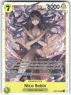 Nico Robin (055) EB03-055 Foil Extra Booster: One Piece Heroines Edition NM - Image 1