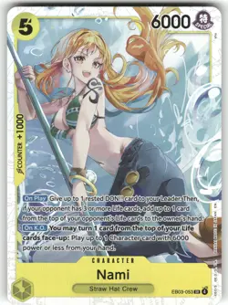 Nami (053) EB03-053 Foil Extra Booster: One Piece Heroines Edition NM - Image 1