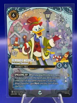 Disney Lorcana Winterspell Scrooge McDuck Reformed Ebenezer #235/204 Enchanted - Image 1