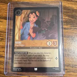 Disney Lorcana Nani - Stage Manager Character Cold Foil 20/204 - Image 1