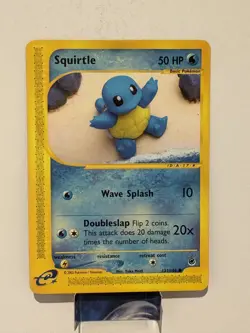 Pokemon Squirtle TCG Expedition Base Set Card 131/165 Regular Common LP - Image 1