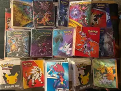 Lot of 40+ Pokemon Mini Portfolio 60 Card Binders - Pikachu Charizard Mewtwo - Image 1