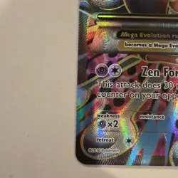 M Alakazam EX Full Art Holo Ultra Rare Card 118/124 Fates Collide Mega - Image 5