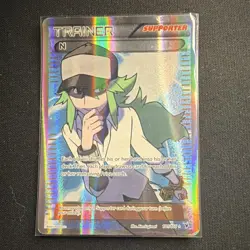 Pokemon TCG N Trainer Full Art Holo Card 101/101 English 2011 Card Stock - Image 1