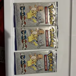 3x 2016 Pokemon Evolutions XY 3-Card Sampling Pack Brand New Factory Sealed RARE - Image 1
