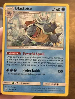 Pokemon TCG Blastoise Cracked Ice Holo Card 025/181 Deck Exclusives Foil Rare - Image 1