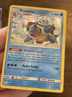Pokemon TCG Blastoise Cracked Ice Holo Card 025/181 Deck Exclusives Foil Rare - Image 3