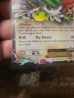 Pokemon Shaymin EX Holo Rare Roaring Skies 77/108 2015 Basic Card HP110 - Image 2