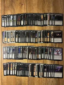 Magic: The Gathering | 158 Card Lot | Black | All Near-mint - Image 1