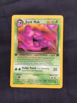 Pokemon Cards: Team Rocket 1st Edition Uncommon: Dark Muk 41/82 - Image 1
