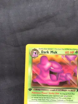 Pokemon Cards: Team Rocket 1st Edition Uncommon: Dark Muk 41/82 - Image 2