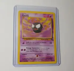 Gastly 33/62 Uncommon Fossil Unlimited Set Pokemon Cards NM-Mint - Image 1