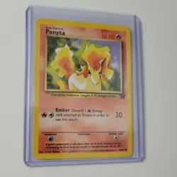 Pokemon Card Ponyta Team Rocket 64/82 WOTC LP-NM - Image 1