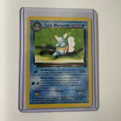 Pokemon Card Dark Wartortle 46/82 Team Rocket MP - Image 1