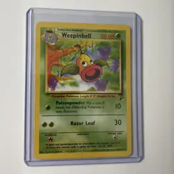 Weepinbell 64/130 Base Set 2 Uncommon Pokemon Card MP - Image 1