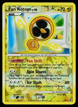 Pokemon Card - Fan Rotom Rising Rivals RT1 Reverse Holo - Image 1