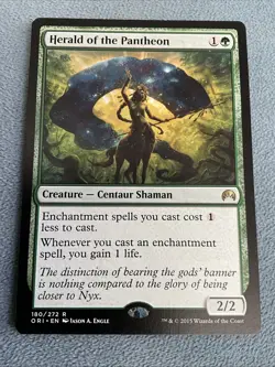 MTG - Herald of the Pantheon - Magic Origins- LP MAGIC CARD - Image 1