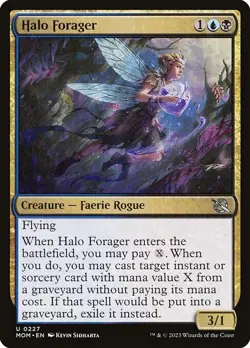 NM Halo Forager, MTG, March of the Machine, Magic the Gathering, 227 - Image 1