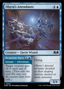 NM Foil Obyra's Attendants, MTG, Wilds of Eldraine, Magic the Gathering, 63 - Image 1