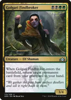 NM Golgari Findbroker, MTG, Guilds of Ravnica, Magic the Gathering, 175 - Image 1