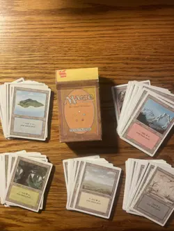 MTG: Vintage Revised 75 Mana Lot W/ Empty Starter Box - 15 X 5 Land Type - LP - Image 1
