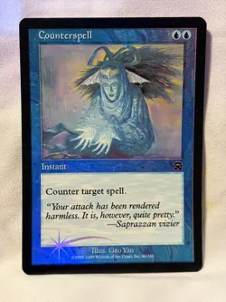 MTG Counterspell Mercadian Masques #69 Foil 1999 excellent - Image 2
