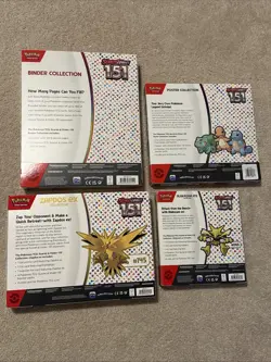 LOT Of 4 - Pokemon 151 Binder / Poster / Alakazam / Zapdos Collections BRAND NEW - Image 2