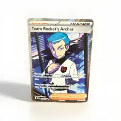 Team Rockets Archer Ultra Rare 223/182 Destined Rivals Pokemon English TCG - Image 1